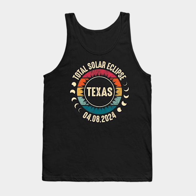 Total Solar Eclipse 2024 Texas Tank Top by Diana-Arts-C